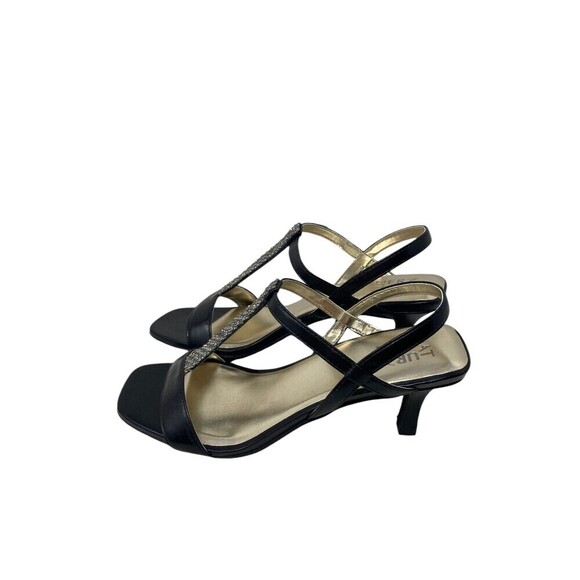 Naturalizer Heel Women's Size 10 M Black Leather Rhinestones 3" Heel Skylar - Picture 2 of 8